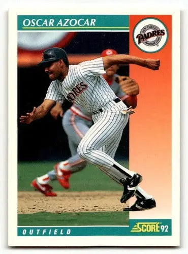 1992 Score Oscar Azocar San Diego Padres baseball card in mint condition