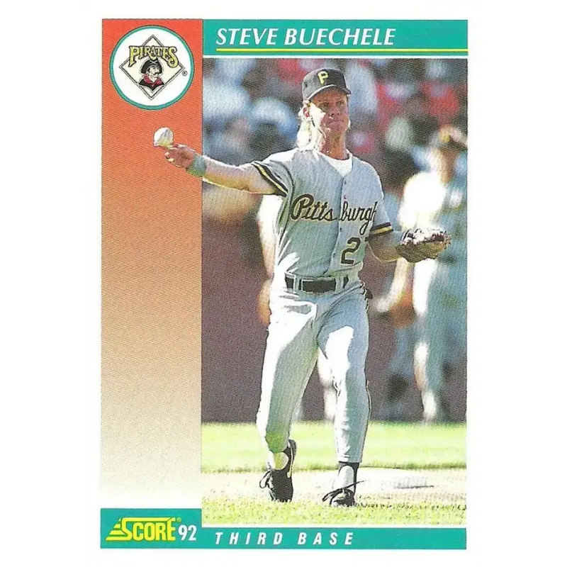 1992 Score #695 Steve Buechele NM-MT Pittsburgh Pirates Baseball Card - Baseball Card Single