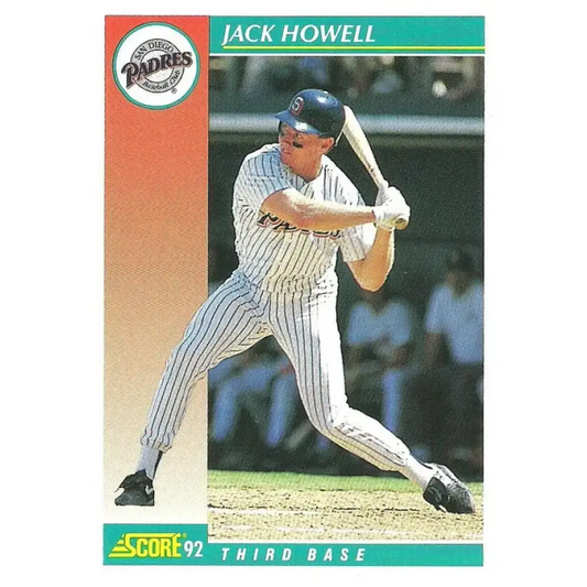 1992 Score #706 Jack Howell NM-MT San Diego Padres Baseball Card - Baseball Card Single
