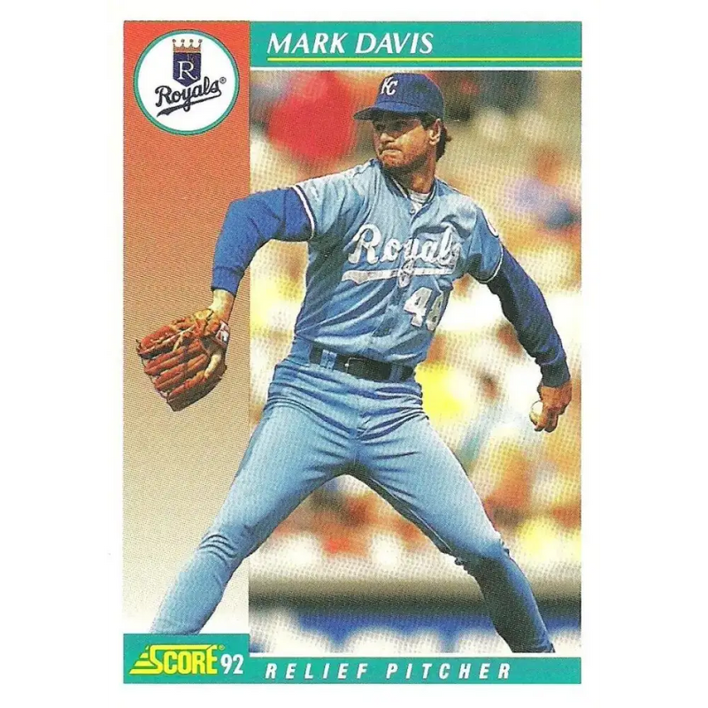 1992 Score #718 Mark Davis NM-MT Kansas City Royals Baseball Card - Baseball Card Single