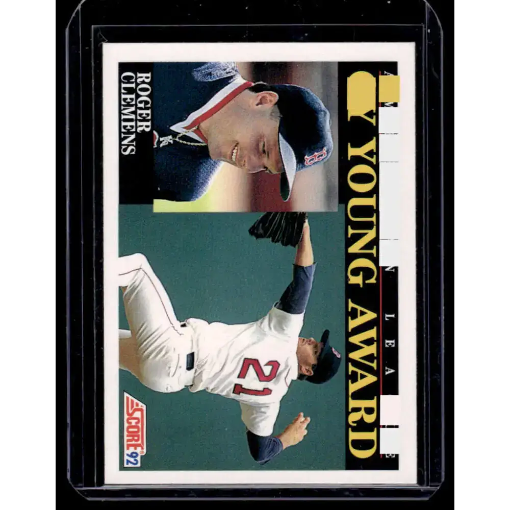 1992 Score #790 Roger Clemens Boston Red Sox NM-MT Baseball Card - Baseball Card Single