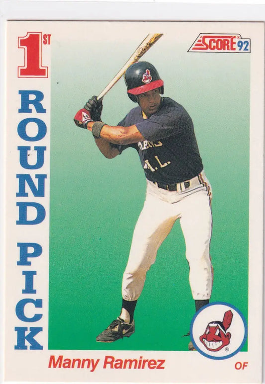 1992 SCORE #800 MANNY RAMIREZ DRAFT PICK- CLEVELAND INDIANS - Baseball Card Single