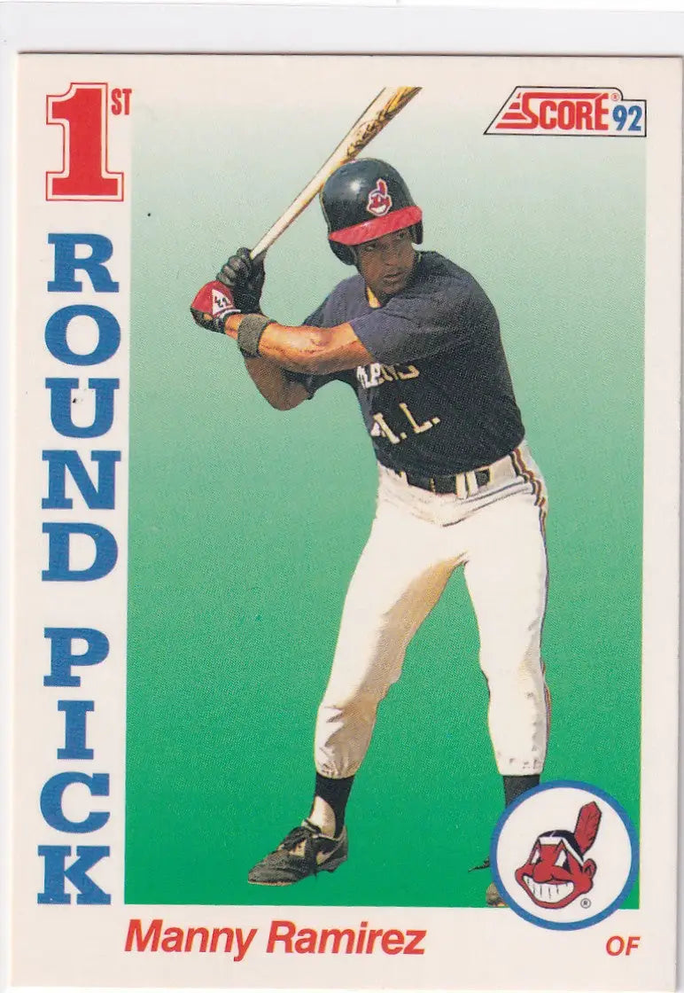 1992 SCORE #800 MANNY RAMIREZ DRAFT PICK- CLEVELAND INDIANS - Baseball Card Single