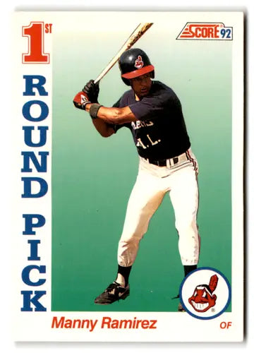 1992 Score #800 Manny Ramirez NM Near Mint RC Rookie Indians ID:81531 - Baseball Card Single