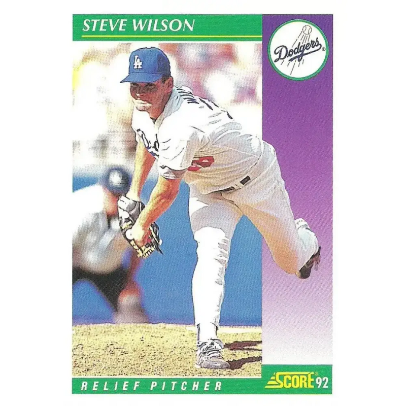 1992 Score #812 Steve Wilson NM-MT Los Angeles Dodgers Baseball Card - Baseball Card Single