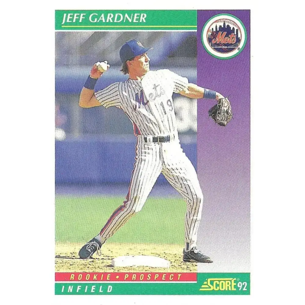 1992 Score #869 Jeff Gardner NM-MT RC Rookie New York Mets Baseball Card - Baseball Card Single