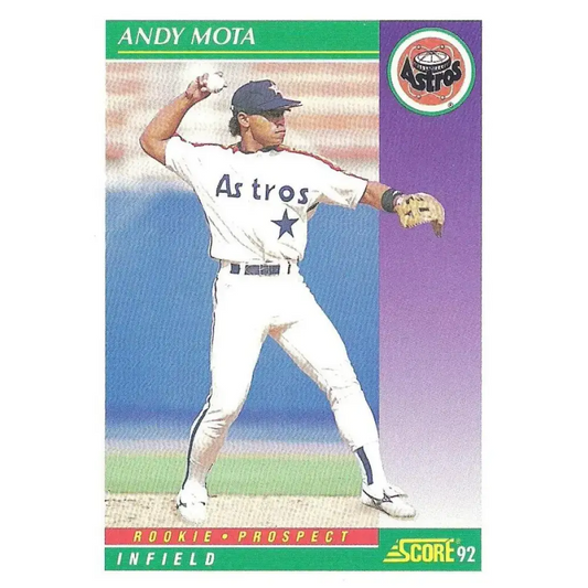 1992 Score #872 Andy Mota NM-MT Houston Astros Baseball Card - Baseball Card Single
