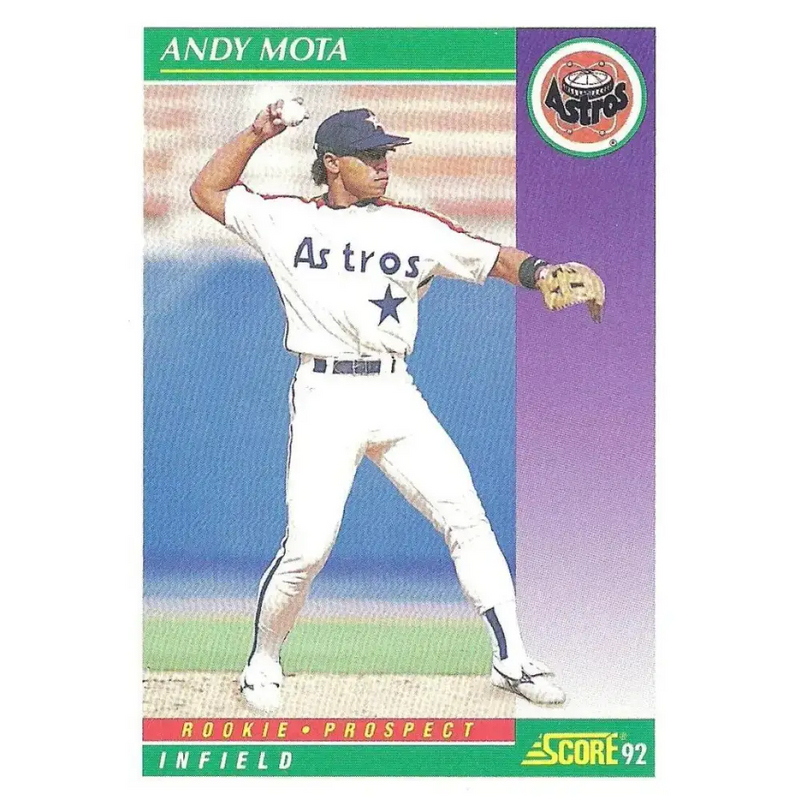 1992 Score #872 Andy Mota NM-MT Houston Astros Baseball Card - Baseball Card Single