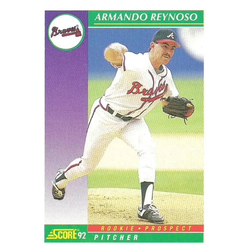 1992 Score #877 Armando Reynoso NM-MT RC Rookie Atlanta Braves Baseball Card - Baseball Card Single