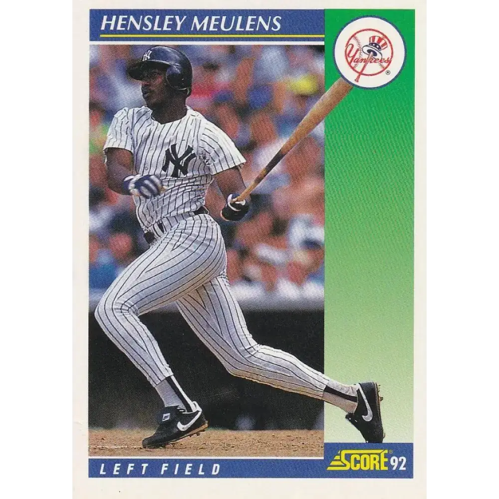 1992 Score #89 Hensley Meulens NM-MT New York Yankees Baseball Card - Baseball Card Single