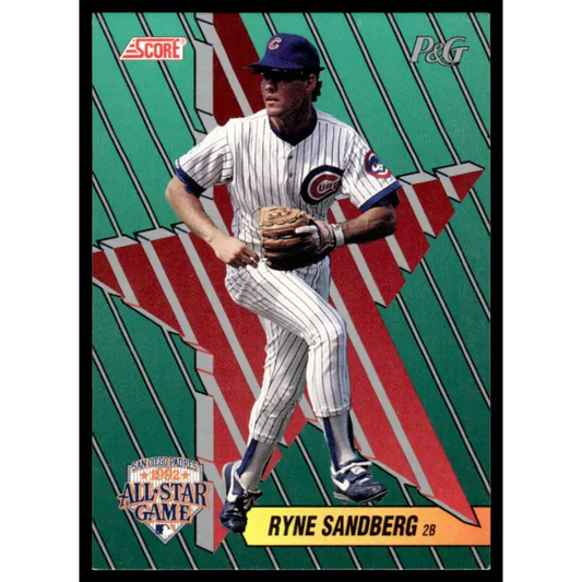 1992 Score Proctor & Gamble #12 Ryne Sandberg EX Chicago Cubs Baseball Card - Baseball Card Single