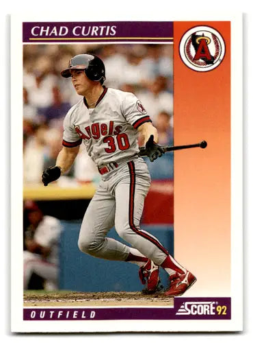 Original gloss 87t Chad Curtis Score Rookie baseball card from 1992 Score Rookie collection