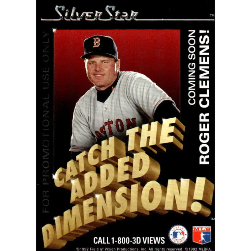 1992 Silver Star Baseball Holograms #NNO Roger Clemens EX/NM San Francisco Giants Baseball Card - Baseball Card Single