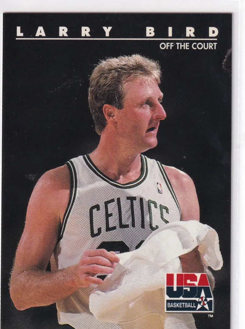 1992 SKYBOX #14 LARRY BIRD OFF THE COURT USA- BOSTON CELTICS - Basketball Card Single