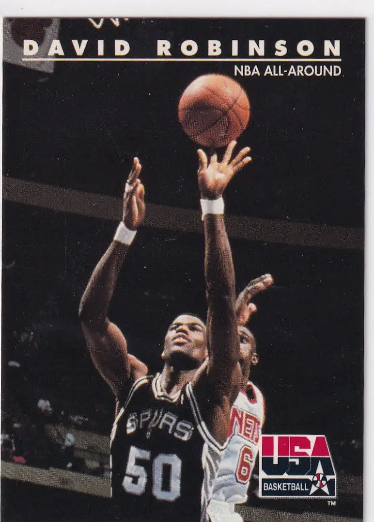 1992 SKYBOX #81 DAVID ROBINSON ALL AROUND USA- SAN ANTONIO SPURS - Basketball Card Single