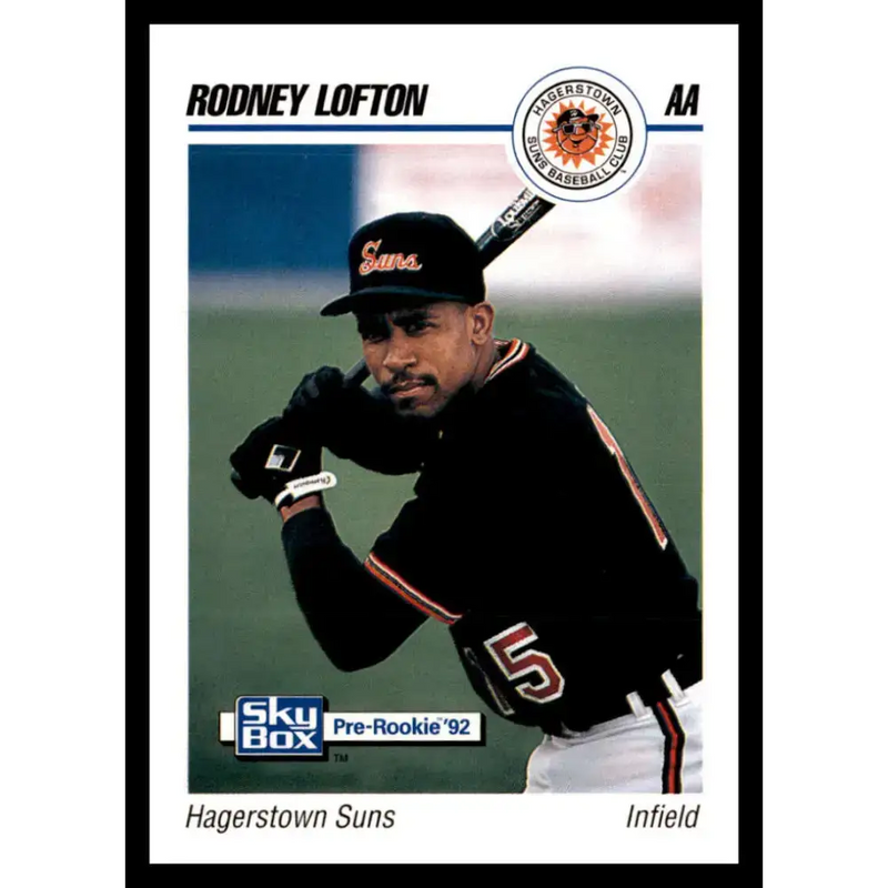 1992 Skybox AA #107 Rodney Lofton Hagerstown Suns NM-MT Baseball Card - Baseball Card Single