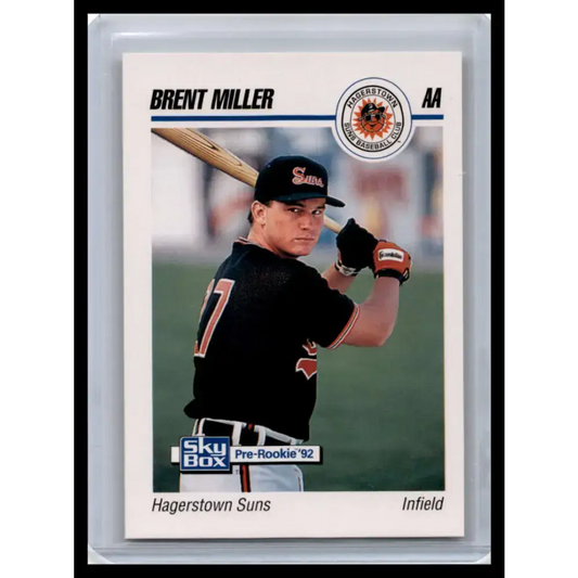 1992 Skybox AA #108 Brent Miller Hagerstown Suns NM-MT Baseball Card - Baseball Card Single