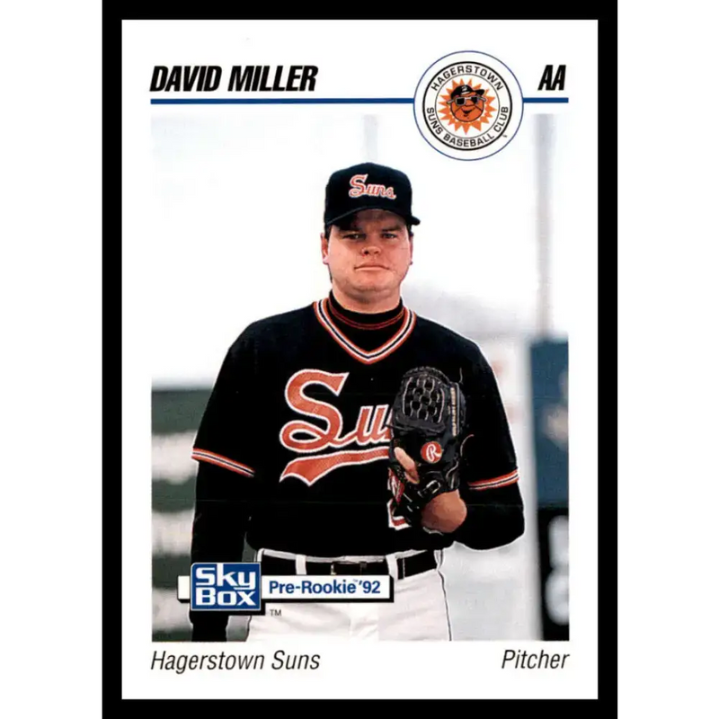 1992 Skybox AA #109 David R. Miller Hagerstown Suns NM-MT Baseball Card - Baseball Card Single