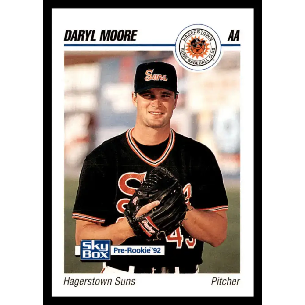 1992 Skybox AA #110 Daryl Moore Hagerstown Suns NM-MT Baseball Card - Baseball Card Single