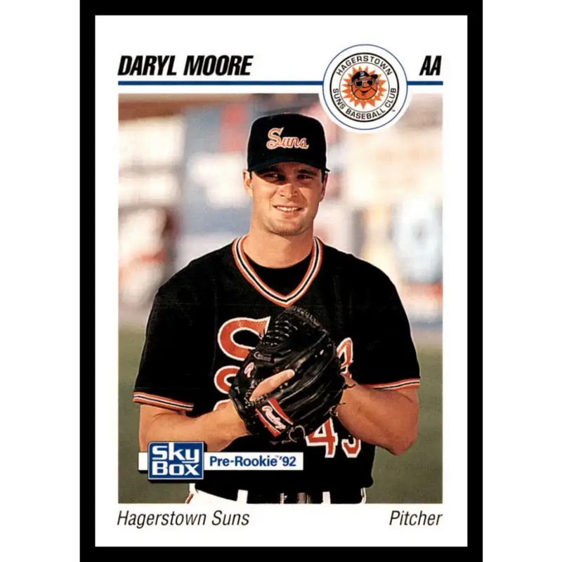 1992 Skybox AA #110 Daryl Moore Hagerstown Suns NM-MT Baseball Card - Baseball Card Single