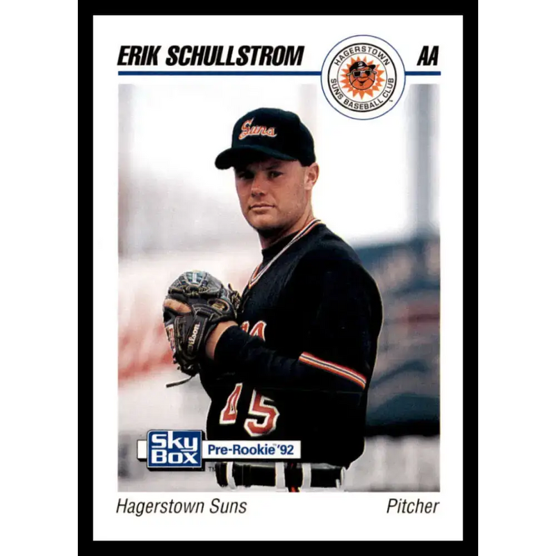 1992 Skybox AA #112 Erik Schullstrom Hagerstown Suns NM-MT Baseball Card - Baseball Card Single