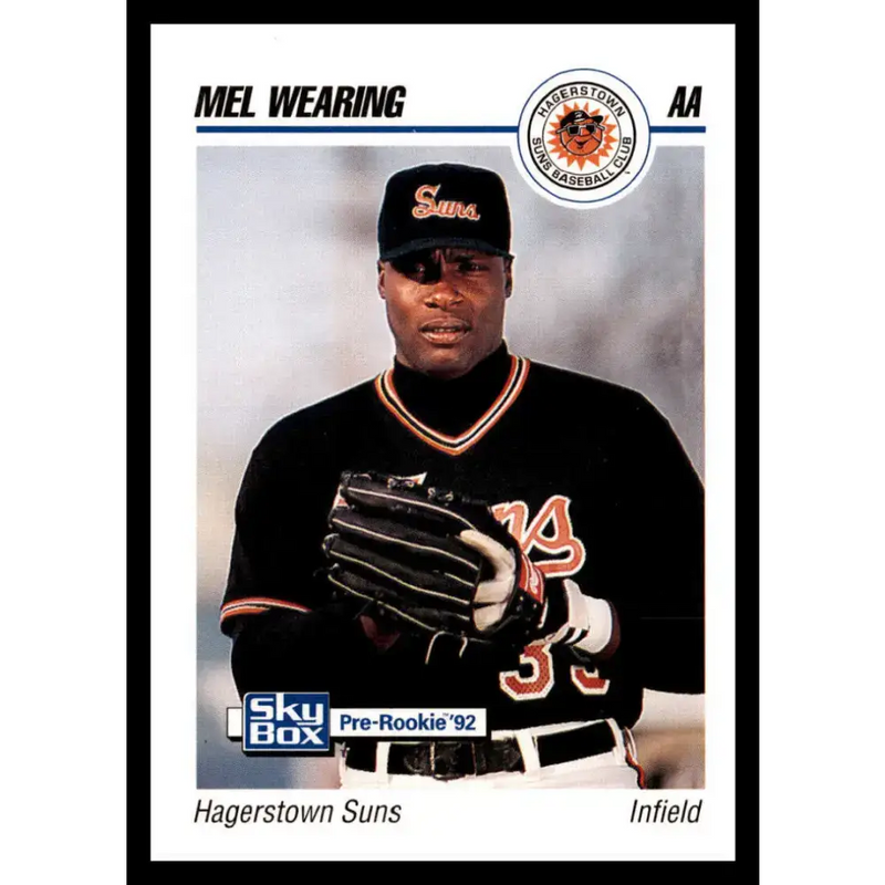 1992 Skybox AA #114 Mel Wearing Hagerstown Suns NM-MT Baseball Card - Baseball Card Single