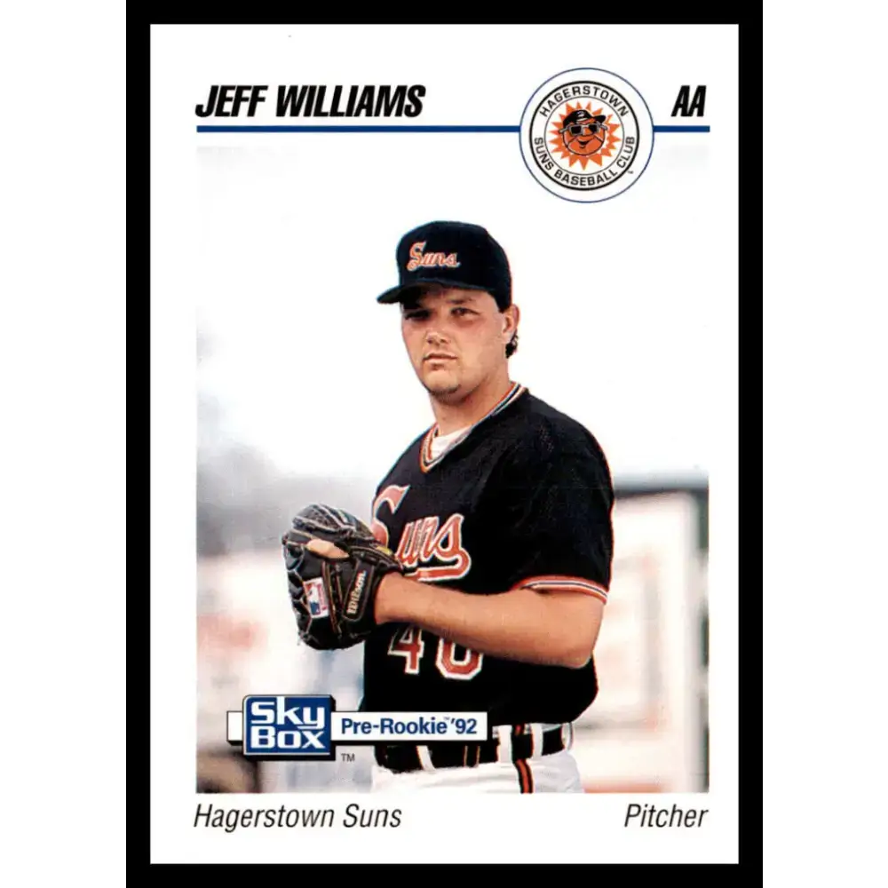 1992 Skybox AA #115 Jeff Williams Hagerstown Suns NM-MT Baseball Card - Baseball Card Single