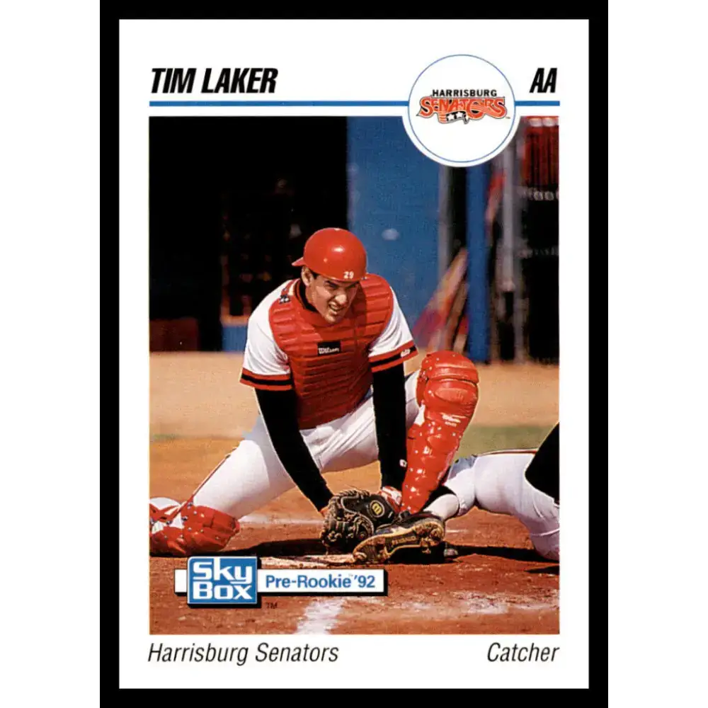 1992 Skybox AA #121 Tim Laker Harrisburg Senators NM-MT Baseball Card - Baseball Card Single