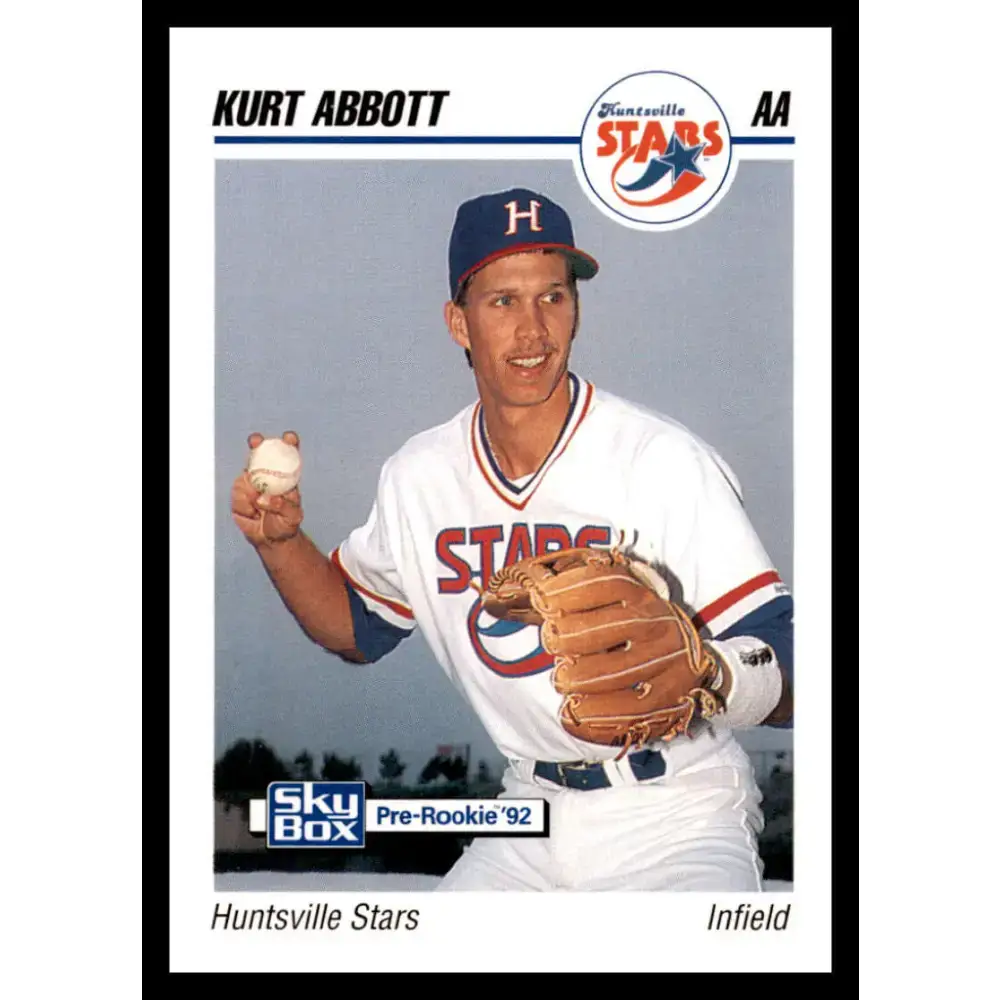 1992 Skybox AA #126 Kurt Abbott Huntsville Stars NM-MT Baseball Card - Baseball Card Single