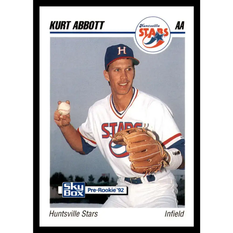 1992 Skybox AA #126 Kurt Abbott Huntsville Stars NM-MT Baseball Card - Baseball Card Single