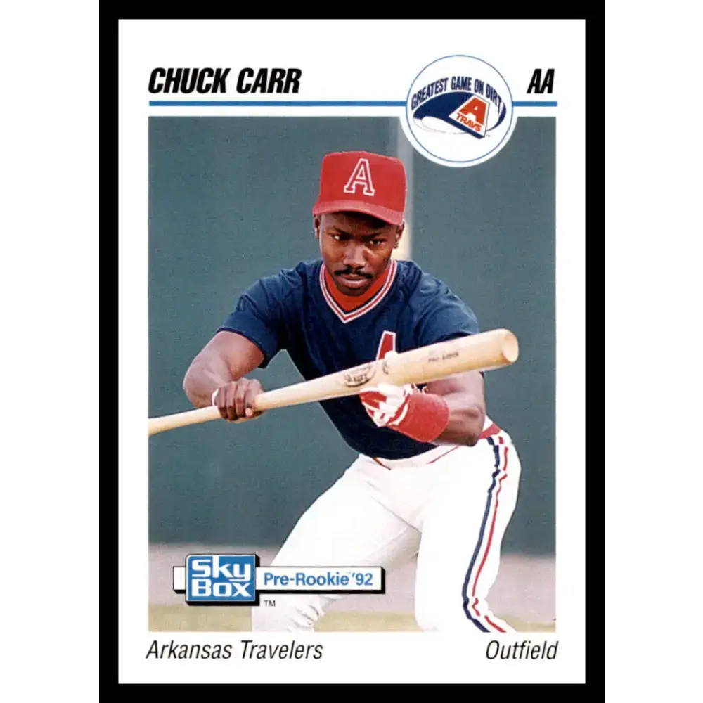 1992 Skybox AA #13 Chuck Carr Arkansas Travelers NM-MT Baseball Card - Baseball Card Single