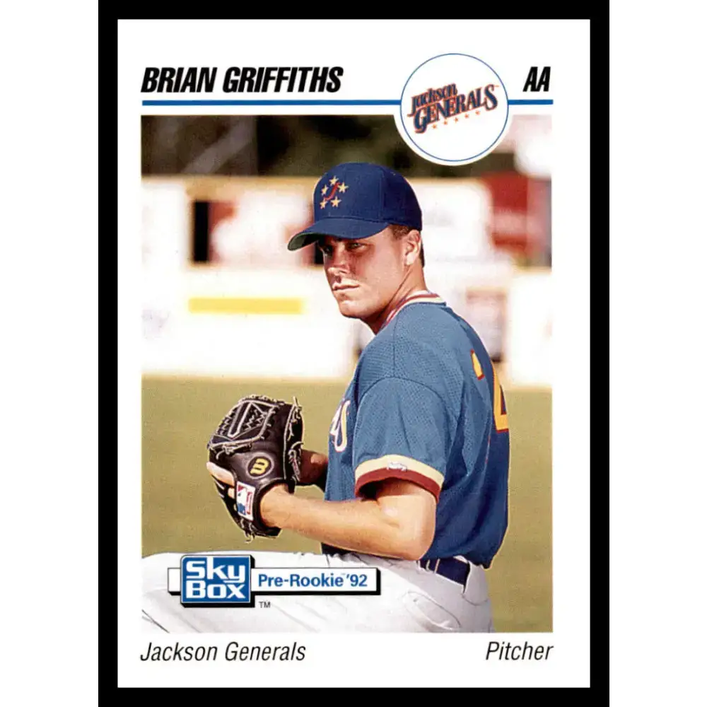 1992 Skybox AA #141 Brian Griffiths Jackson Generals NM-MT Baseball Card - Baseball Card Single