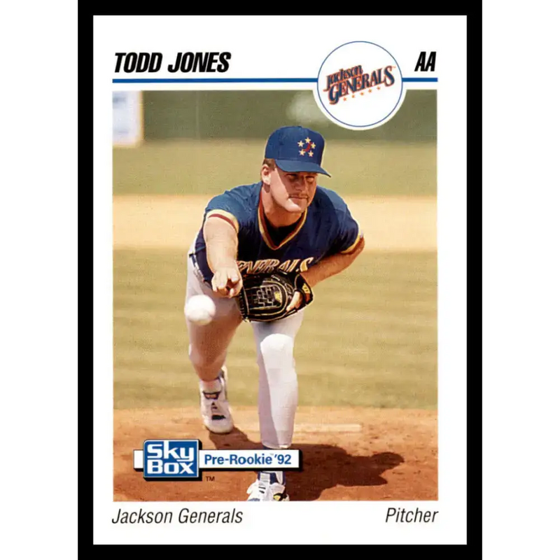1992 Skybox AA #142 Todd Jones Jackson Generals NM-MT Baseball Card - Baseball Card Single