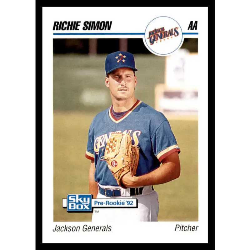 1992 Skybox AA #147 Richie Simon Jackson Generals NM-MT Baseball Card - Baseball Card Single