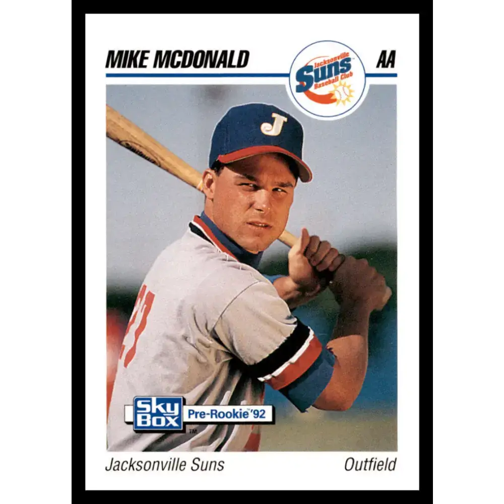 1992 Skybox AA #156 Mike McDonald Jacksonville Suns NM-MT Baseball Card - Baseball Card Single