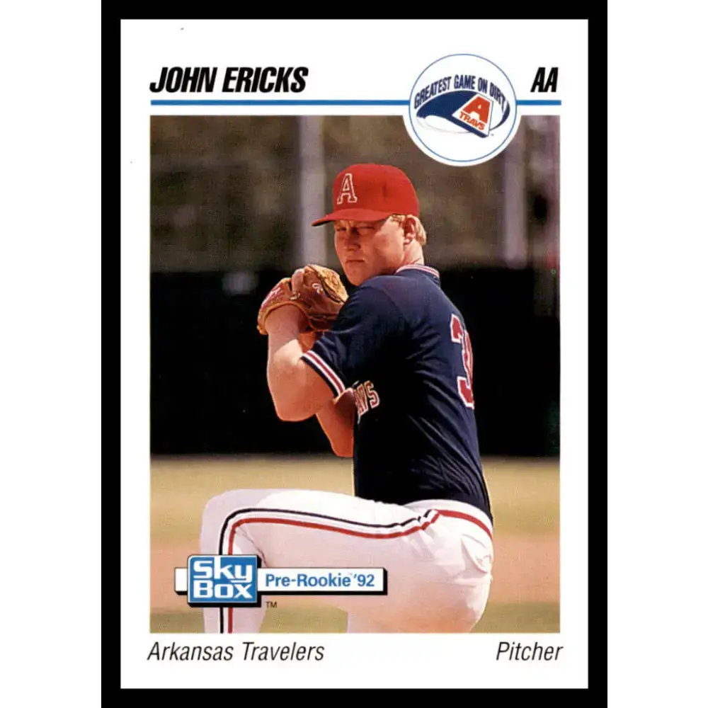 1992 Skybox AA #16 John Ericks Arkansas Travelers NM-MT Baseball Card - Baseball Card Single