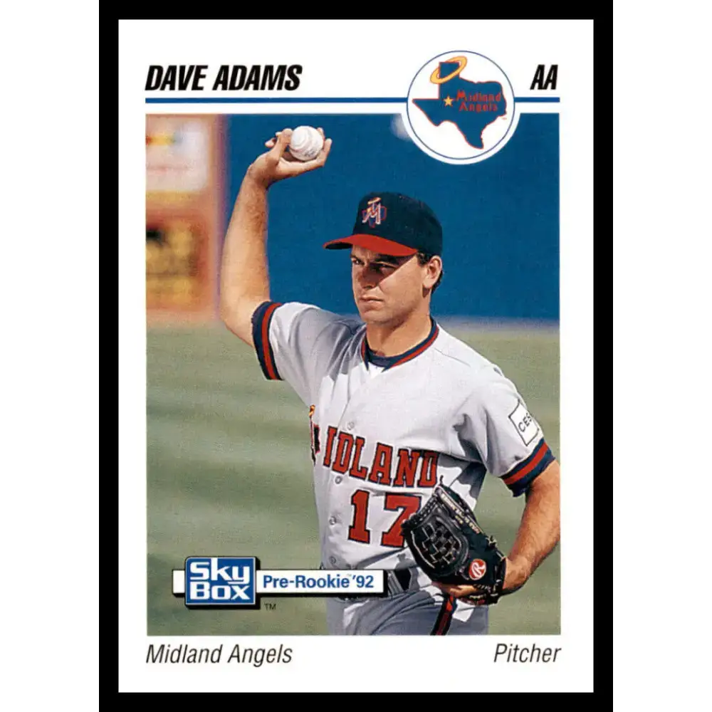 1992 Skybox AA #191 Dave Adams Midland Angels NM-MT Baseball Card - Baseball Card Single