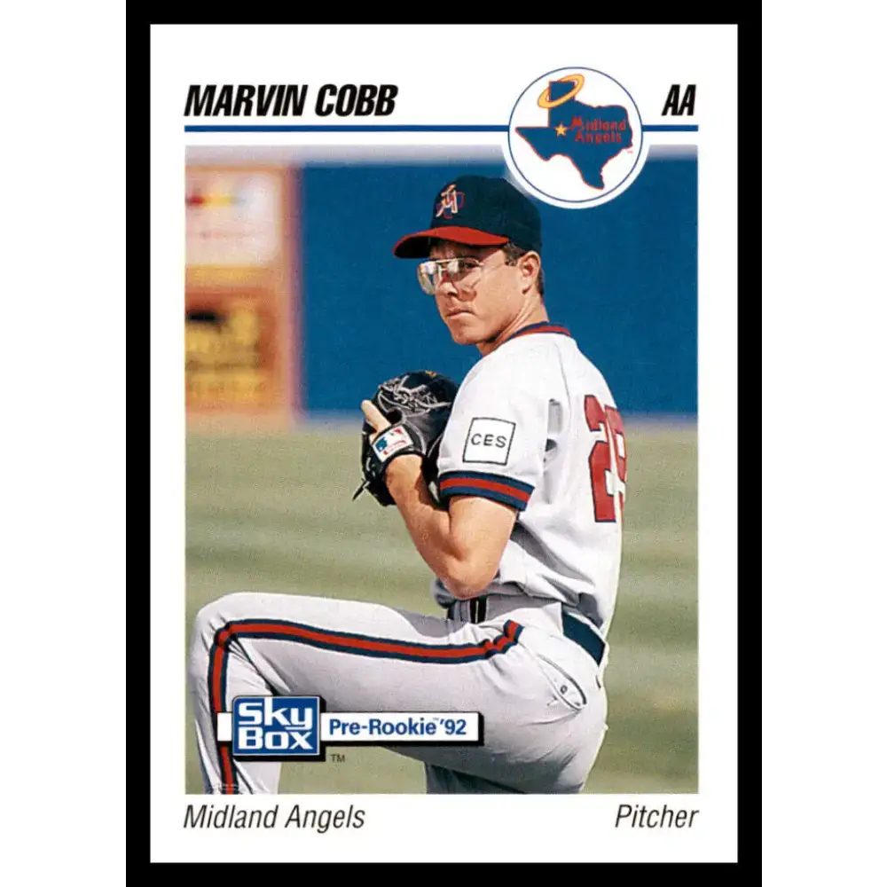 1992 Skybox AA #193 Marvin Cobb Midland Angels NM-MT Baseball Card - Baseball Card Single