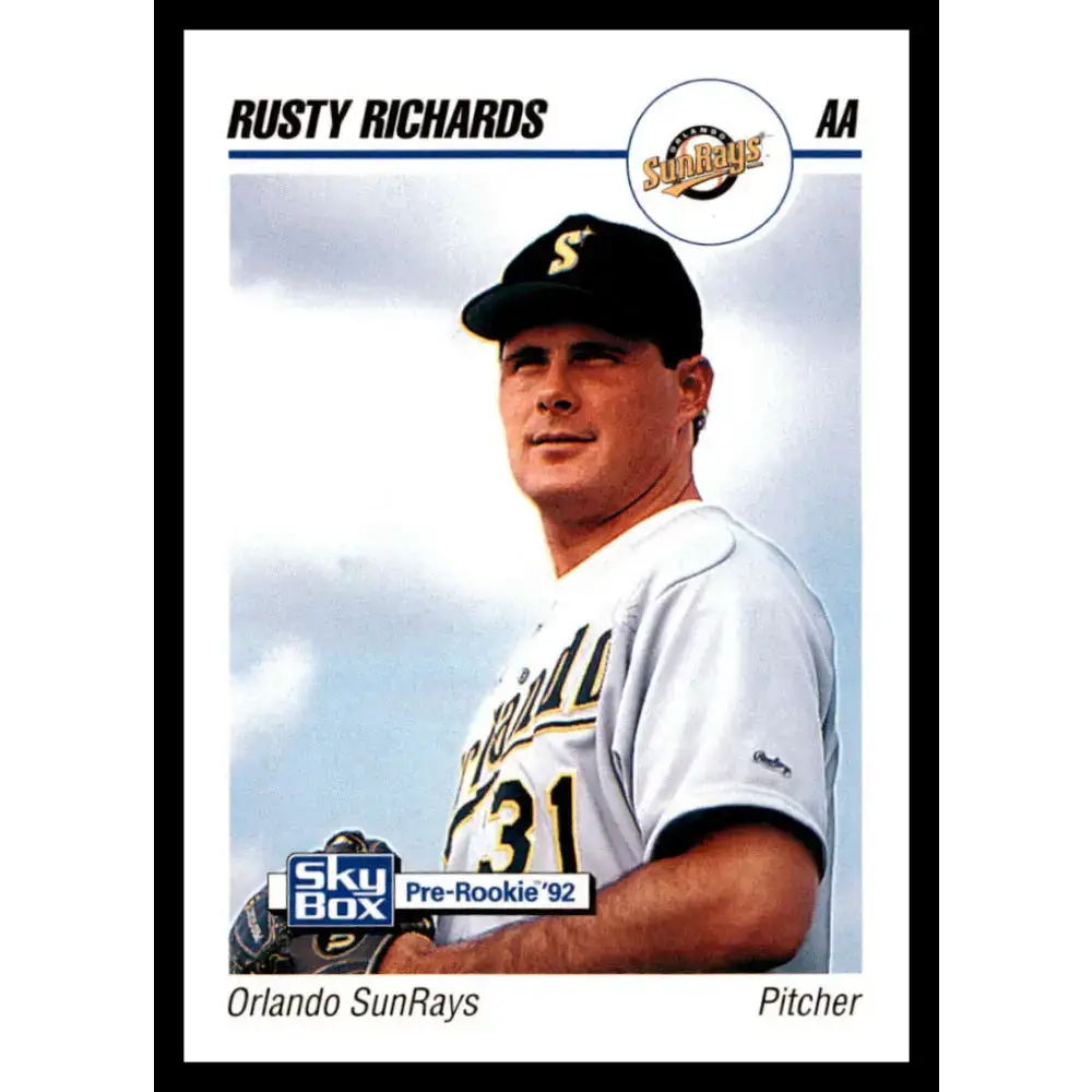 1992 Skybox AA #225 Rusty Richards Orlando Sun Rays NM-MT Baseball Card - Baseball Card Single