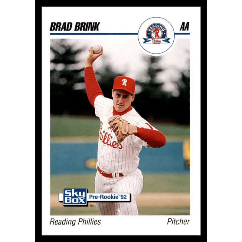 1992 Skybox AA #227 Brad Brink Reading Phillies NM-MT Baseball Card - Baseball Card Single