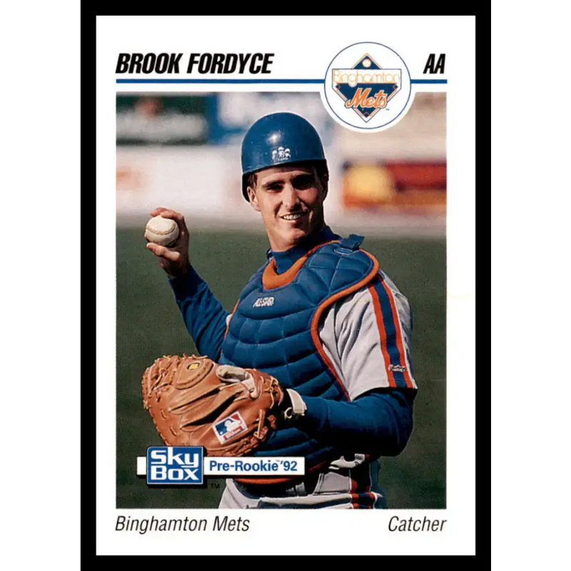 1992 Skybox AA #24 Brook Fordyce Binghamton Mets NM-MT Baseball Card - Baseball Card Single