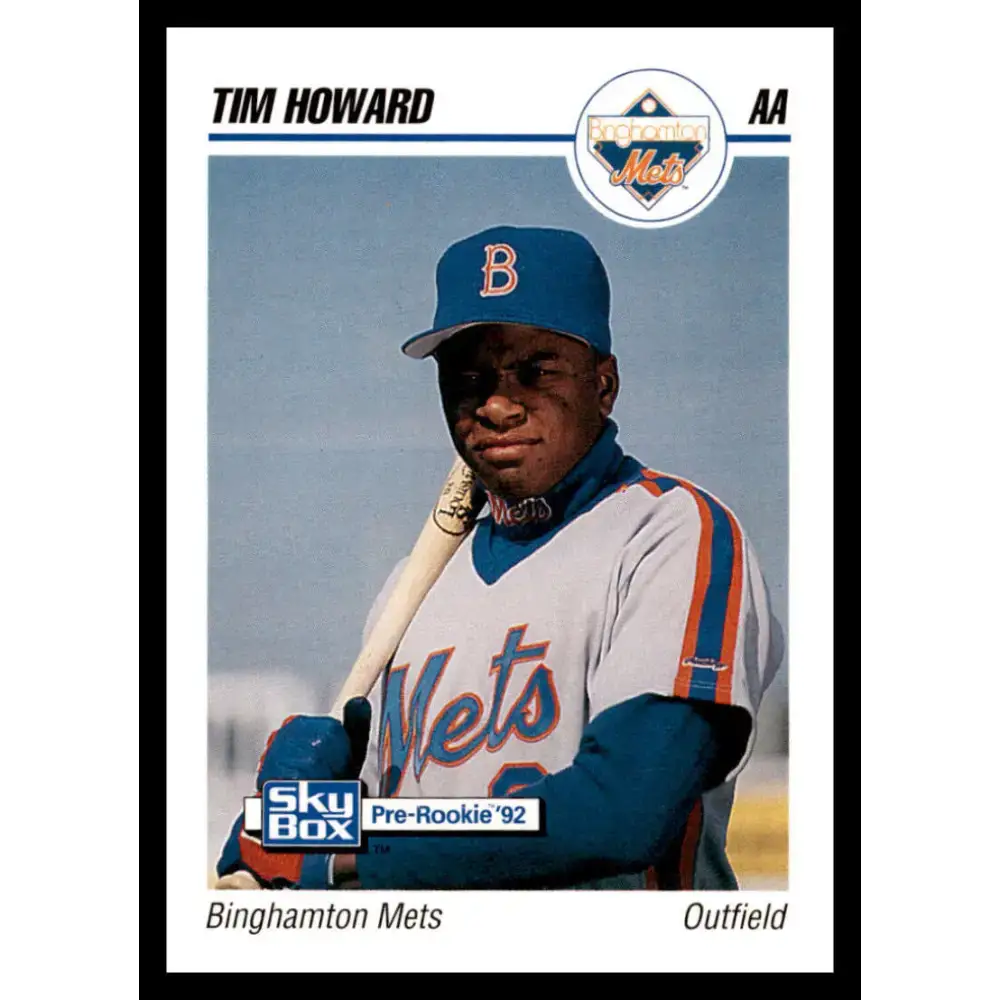 1992 Skybox AA #25 Tim Howard Binghamton Mets NM-MT Baseball Card - Baseball Card Single