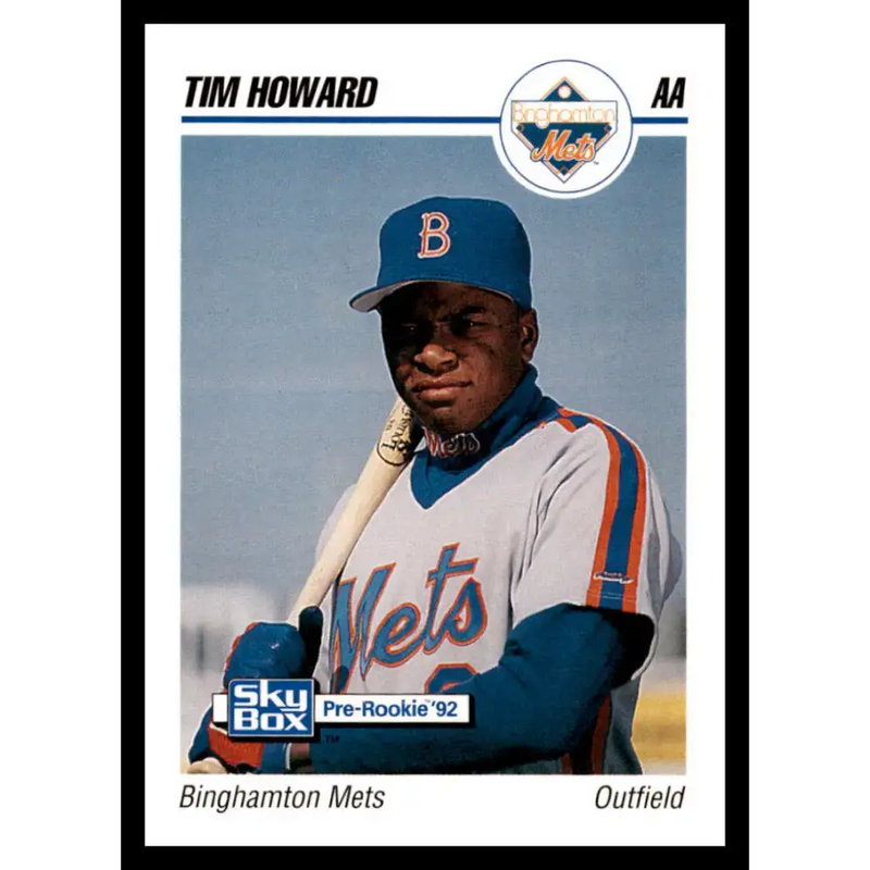 1992 Skybox AA #25 Tim Howard Binghamton Mets NM-MT Baseball Card - Baseball Card Single