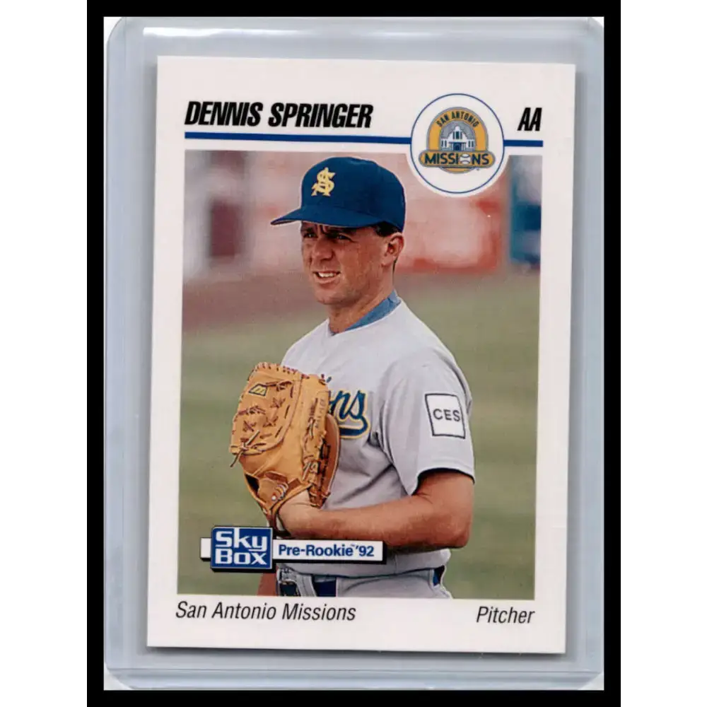 1992 Skybox AA #252 Dennis Springer San Antonio Missions NM-MT Baseball Card - Baseball Card Single