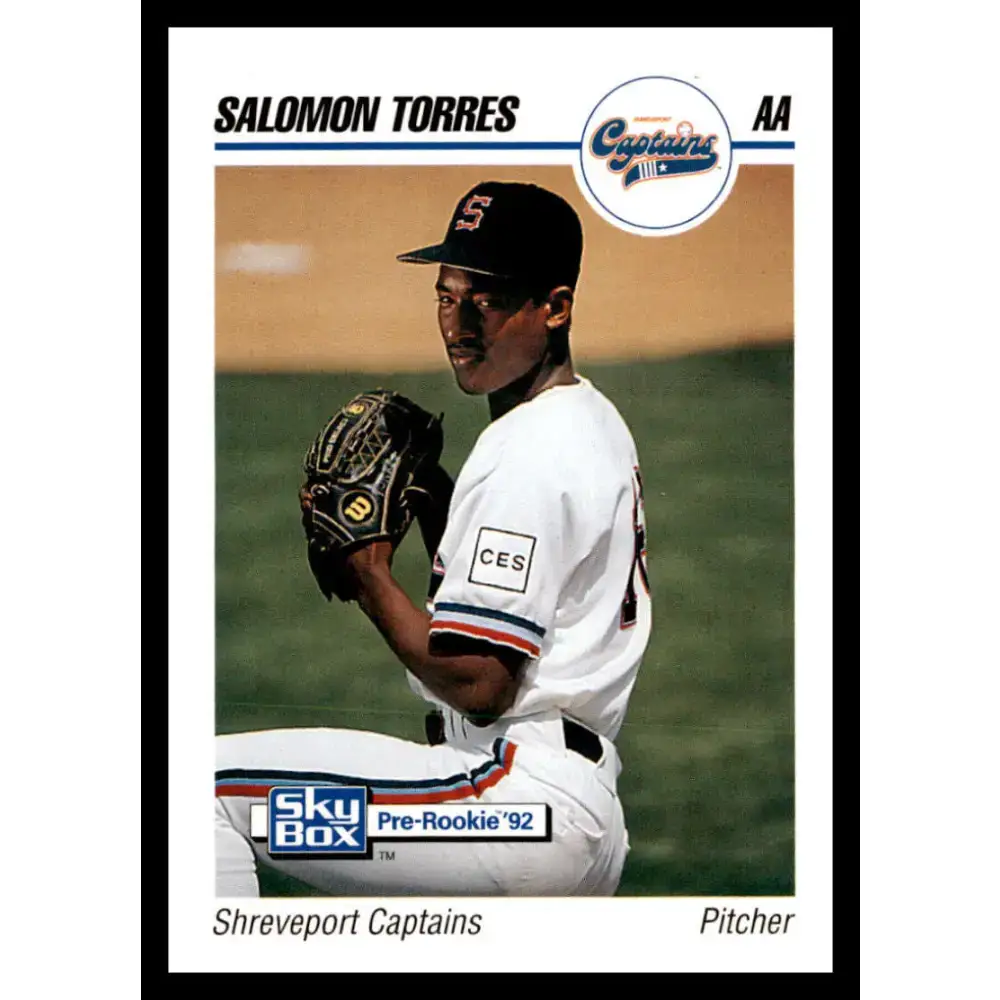 1992 Skybox AA #263 Salomon Torres Shreveport Captains NM-MT Baseball Card - Baseball Card Single