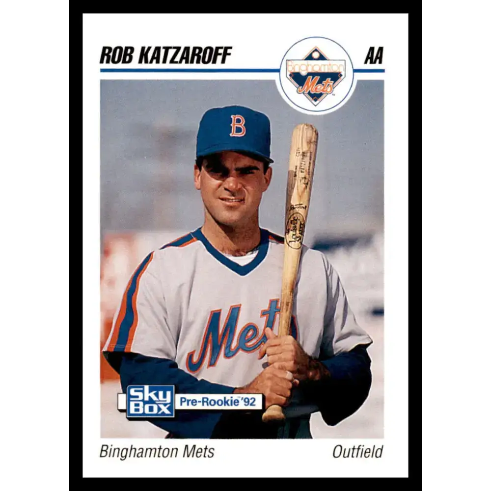 1992 Skybox AA #28 Rob Katzaroff Binghamton Mets NM-MT Baseball Card - Baseball Card Single