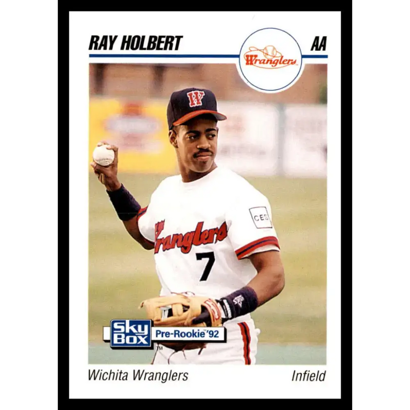 1992 Skybox AA #282 Ray Holbert Wichita Wranglers NM-MT Baseball Card - Baseball Card Single