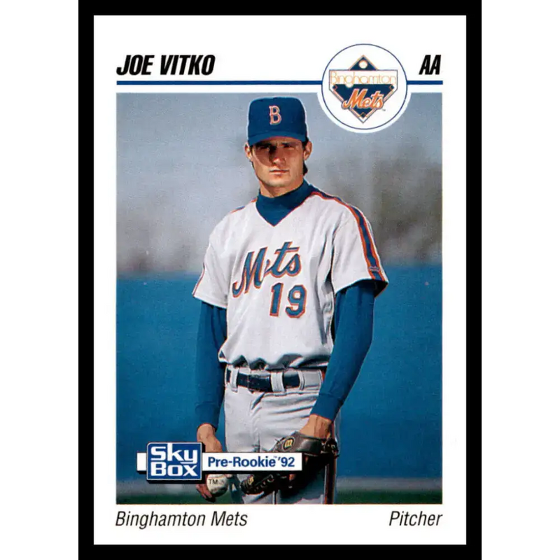 1992 Skybox AA #32 Joe Vitko Binghamton Mets NM-MT Baseball Card - Baseball Card Single