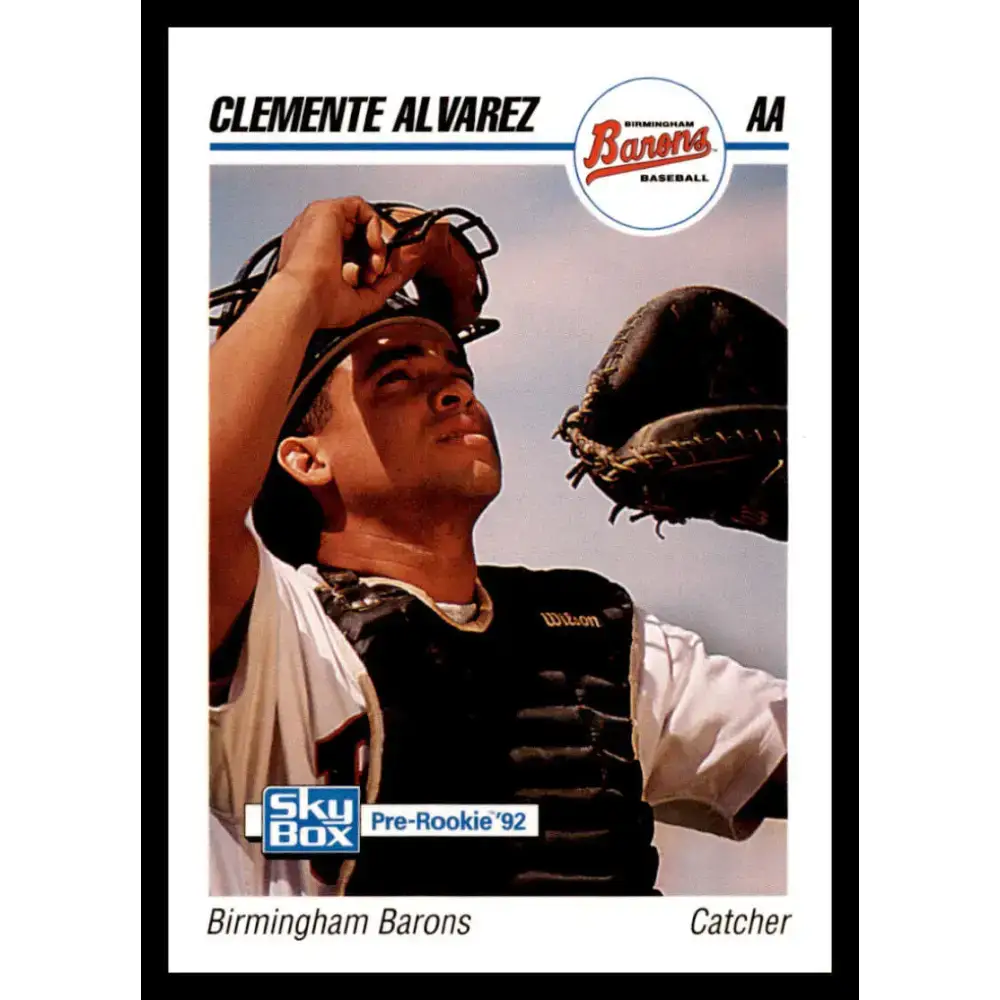 1992 Skybox AA #36 Clemente Alvarez Birmingham Barons NM-MT Baseball Card - Baseball Card Single