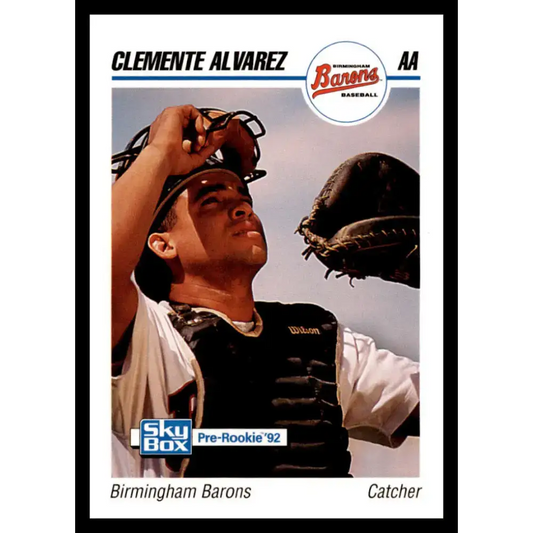 1992 Skybox AA #36 Clemente Alvarez Birmingham Barons NM-MT Baseball Card - Baseball Card Single